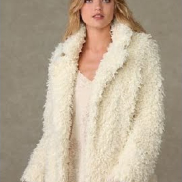 Free People Penny Lane faux fur shag coat - Picture 2 of 6
